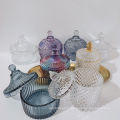 Nordic Colorful Crystal Glass Candy Storage